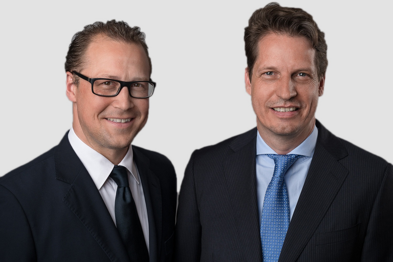[Translate to Italian:] Martin Umbach and Carsten Harms, Managing Directors Biesterfeld Plastic